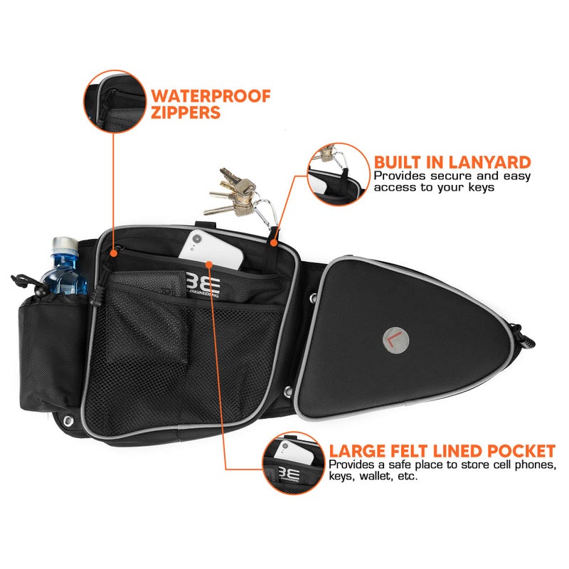 Bevel Engineering Side Door Bags, Premium Offroad Front Door Side Storage Bag Set w/Knee Pad, Compatible With 2014-2023 Polaris RZR XP Turbo Turbo S 1000 S900 - Image 5